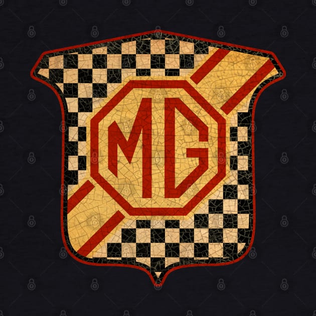 Vintage MG Car club badge by Midcenturydave